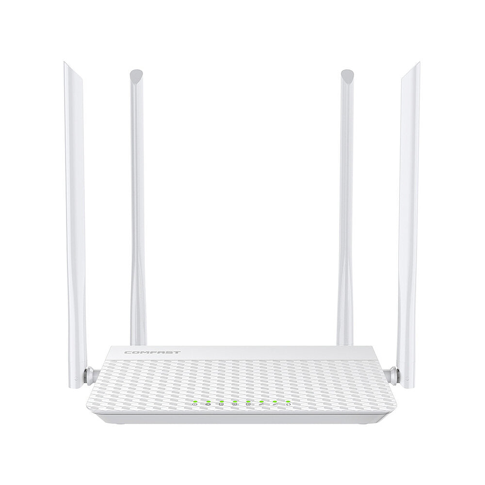 Wireless WiFi Router Mobile Router 4Port 1200Mbps Wireless Signal Booster Gigabit Ethernet Port for Home House Use