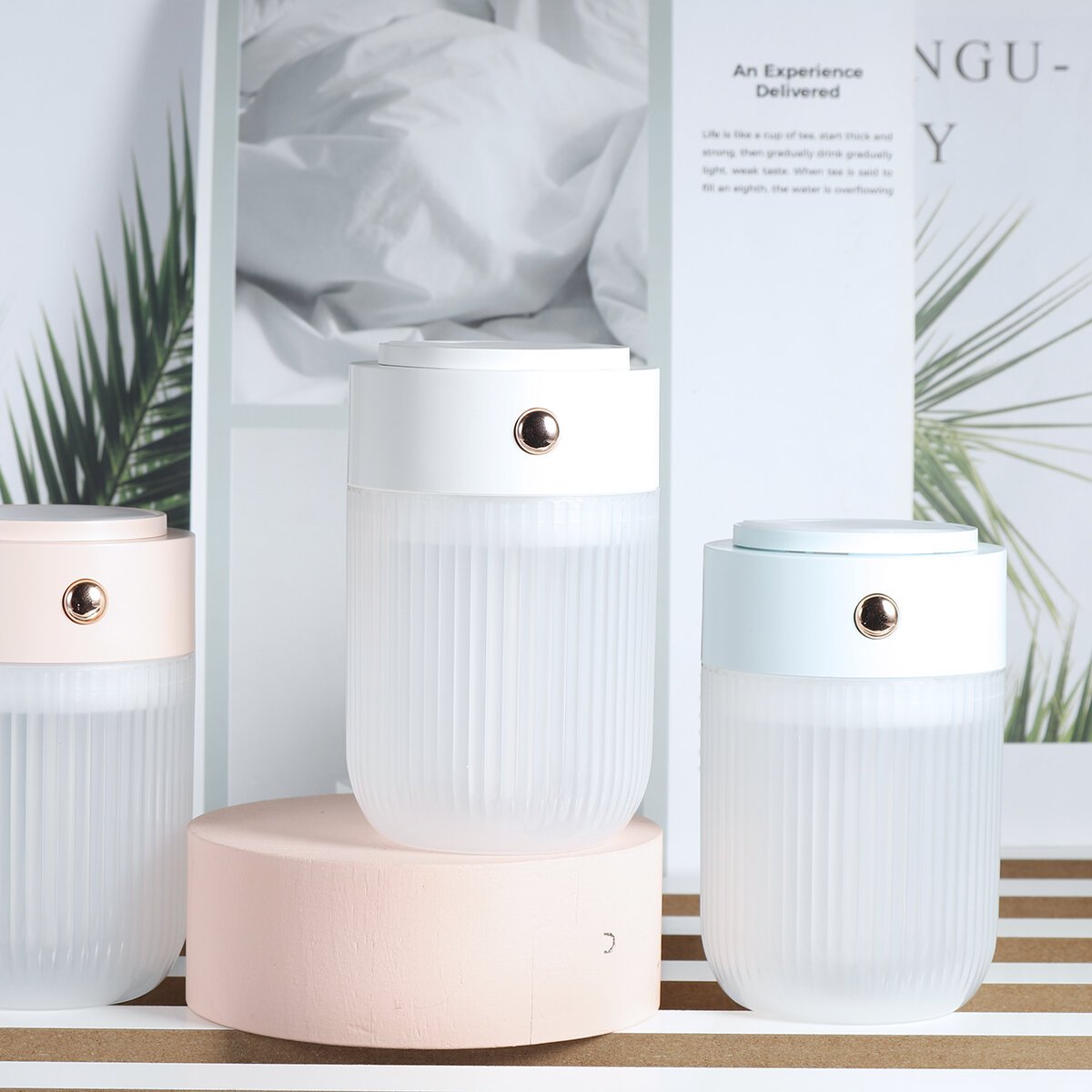 250ml Mini Portable Air Humidifier USB Mist Maker with RGB Night Light for Car Home Office