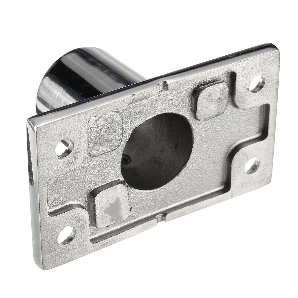 7/8inch Stainless Steel Boat Deck Rectangular Base 90 Degree For Marine Handrail