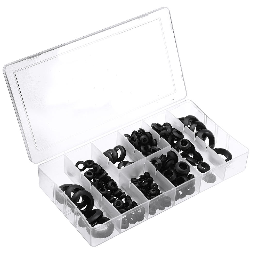 180Pcs Rubber O Ring Washer Grommets Ring Anti-slip Gasket Seal Assortment Set