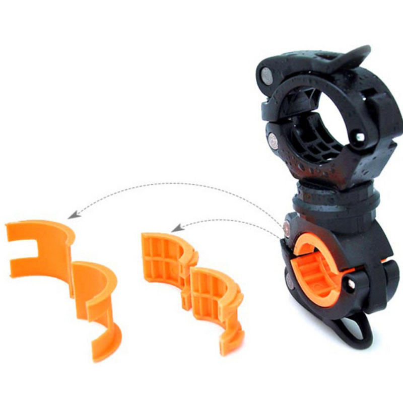 360 Angle Rotation Bike Flashlight Mount Holder Clip Multifunction Light Stand Fixing Stand