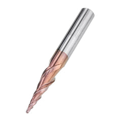 R0.25-R2.0 *30.5*D6*75L 2 Flutes Taper Ball Nose End Mill HRC50 Milling Cutter