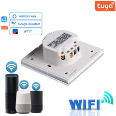 Smart Fan WiFi Switch 86 Type Fan Speed Control Switch Compatible with Amazon Alexa Google Home WF-FS01
