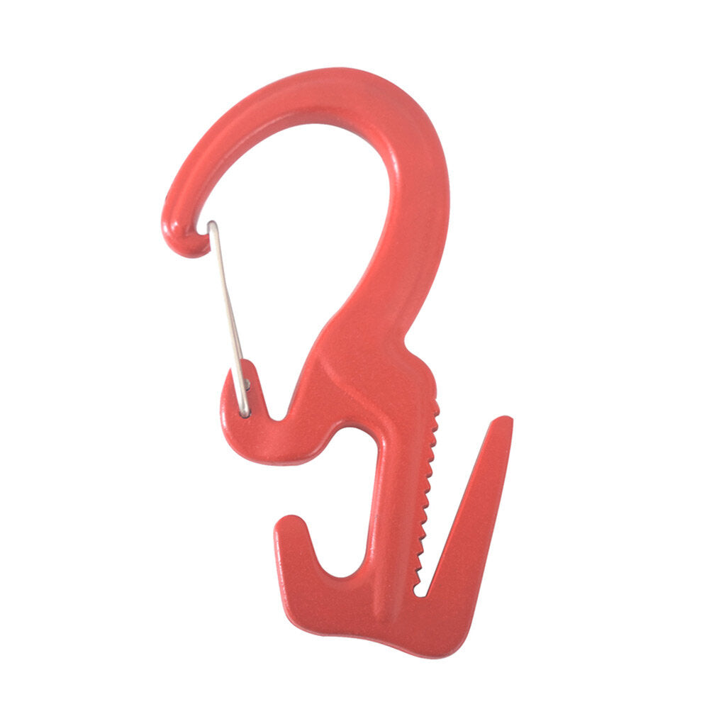 Outdoor Hiking Climbing Durable 9-Shaped 25KG Bearing Carabiner with 2M Rope