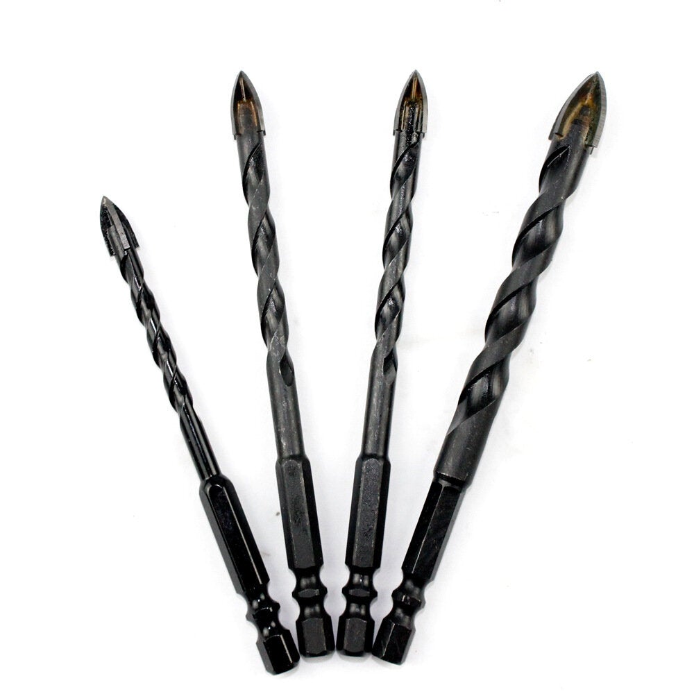 5-12mm 4 Flutes Triangle Overlord Drill Hole Saw Cutter Electric For Tile Concrete Glass Marble