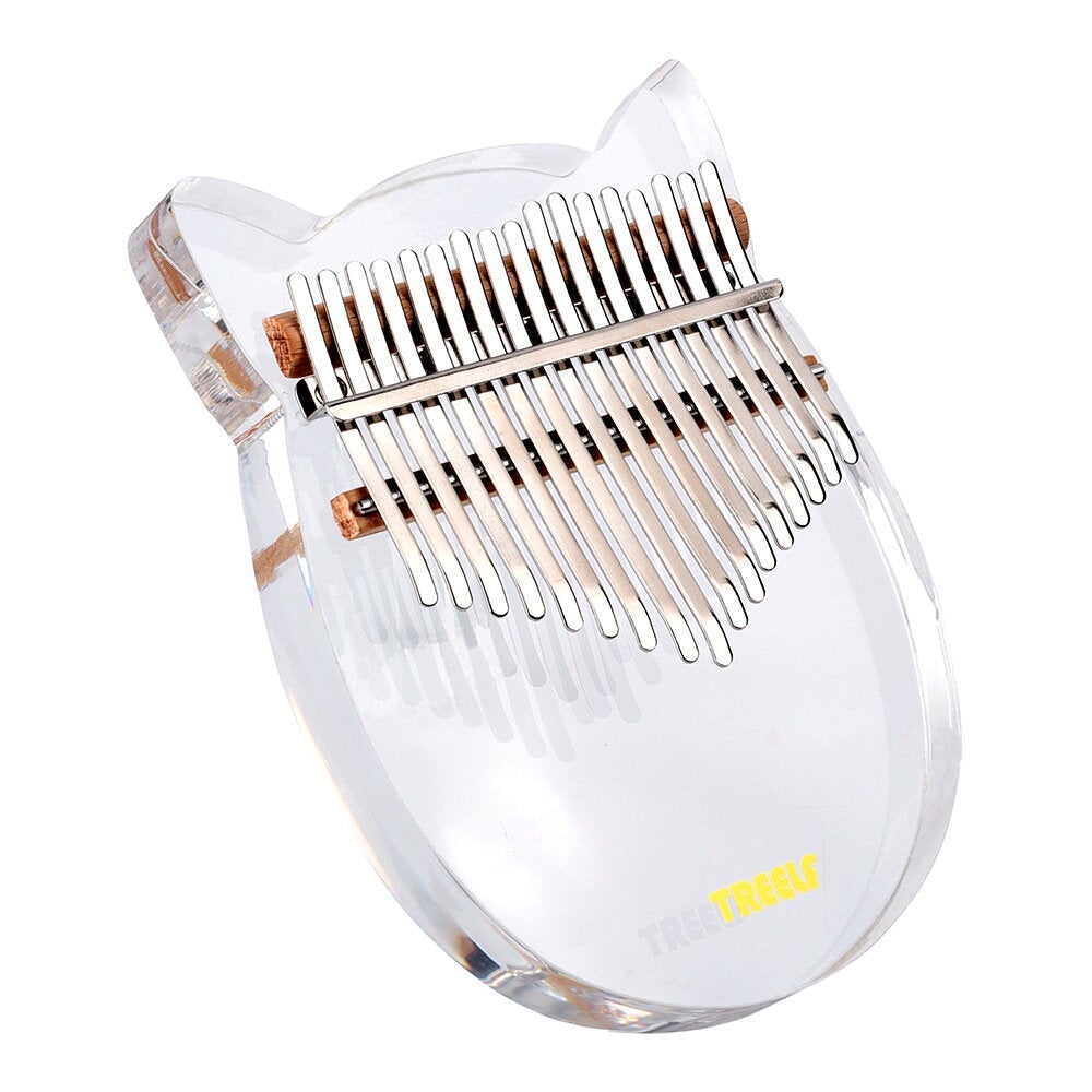 17 key Kalimba Acrylic Thumb Piano Keys Mbira Transparent Keyboard Instrument