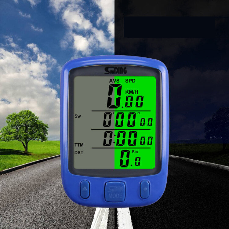 Multifunctional Bicycle Computer Wired Odometer Stopwatch Waterproof Mini Digital LCD Speedometer Tracker