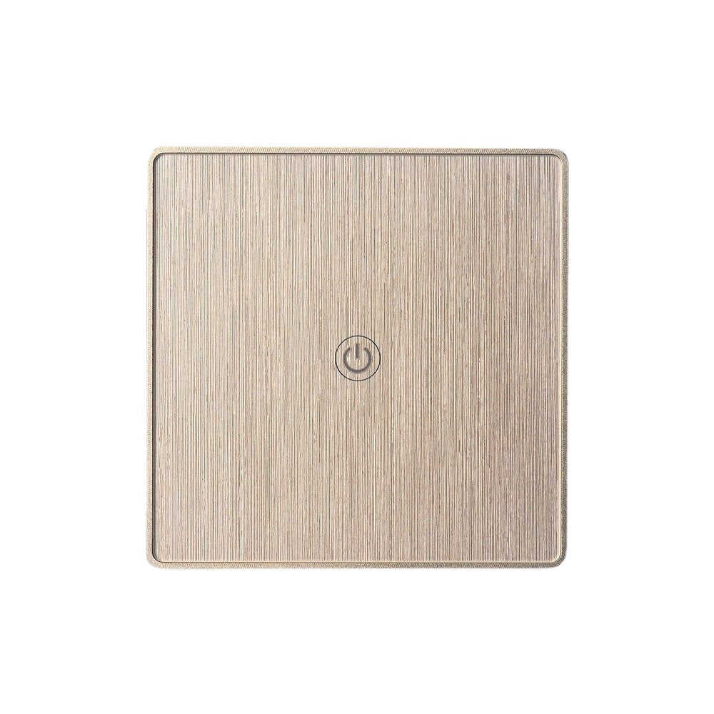 Wifi 1Gang Smart Switch EU Standard Metal Frame Wire Drawing Light Control Switch WF-WS011 100-240V 2.4 GHz