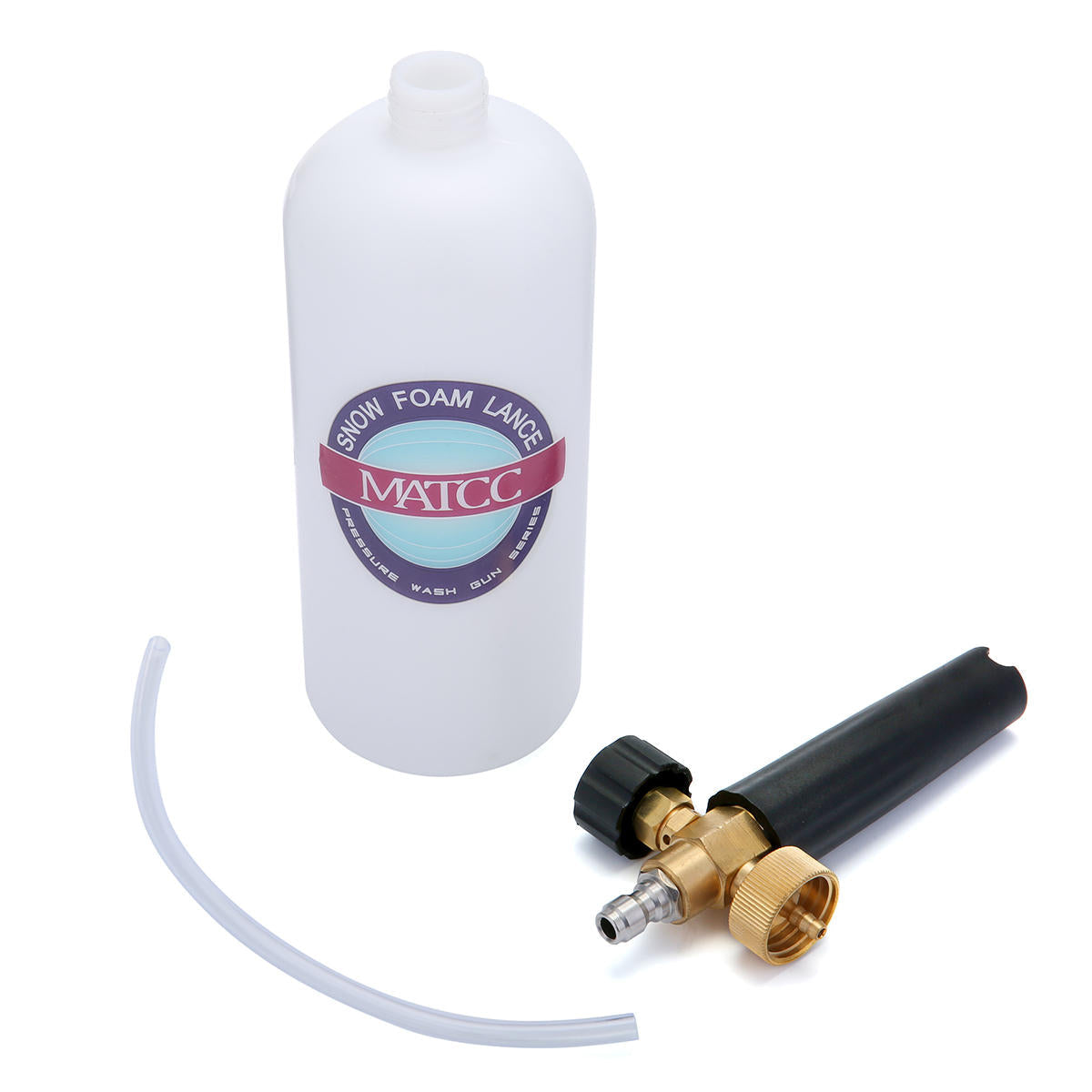 Adjustable Foam Lance Washer Soap 1L Bottle Car Wash 1/4 Inch Inlet