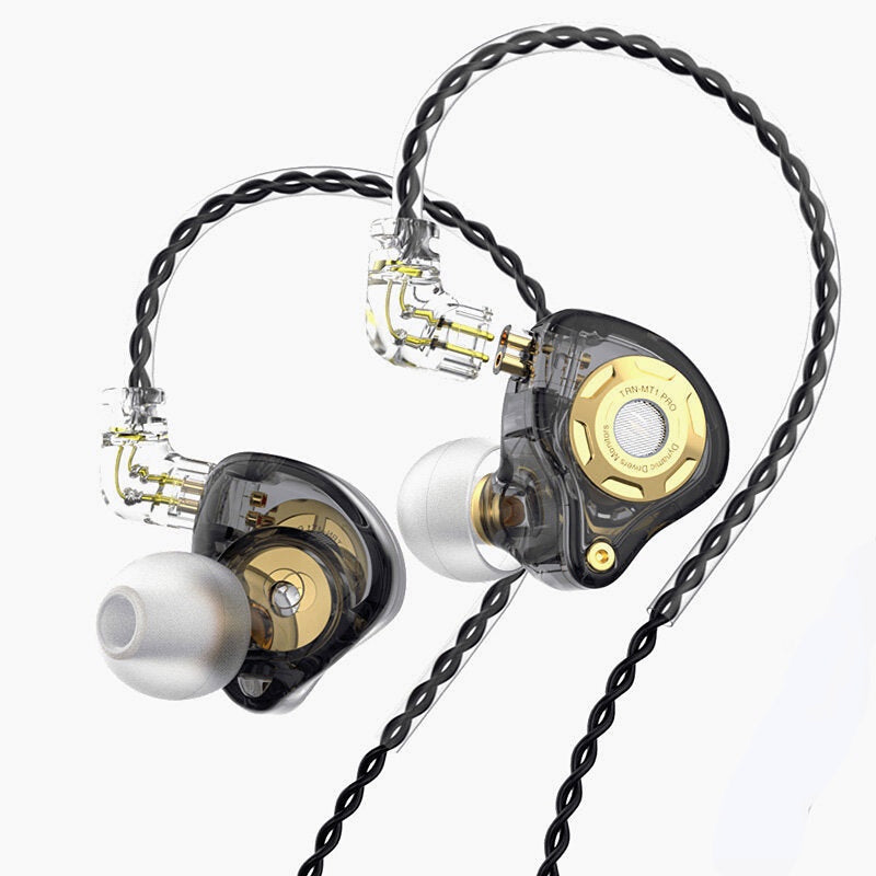 Pro Dynamic In-Ear Earphones Monitor Hi-Fi Bass Metal 3.5mm Wired Earphone Sport Music Headphones with Detachable Cable