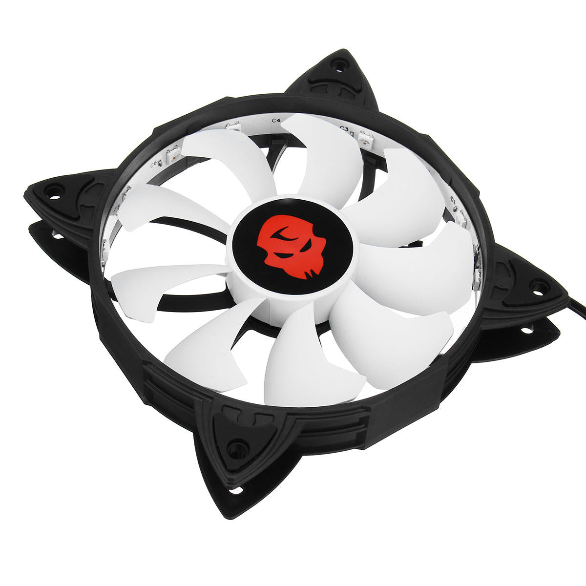 3PCS 120mm RGB Adjustable LED Cooling Fan with Controller Remote For PC Cooling