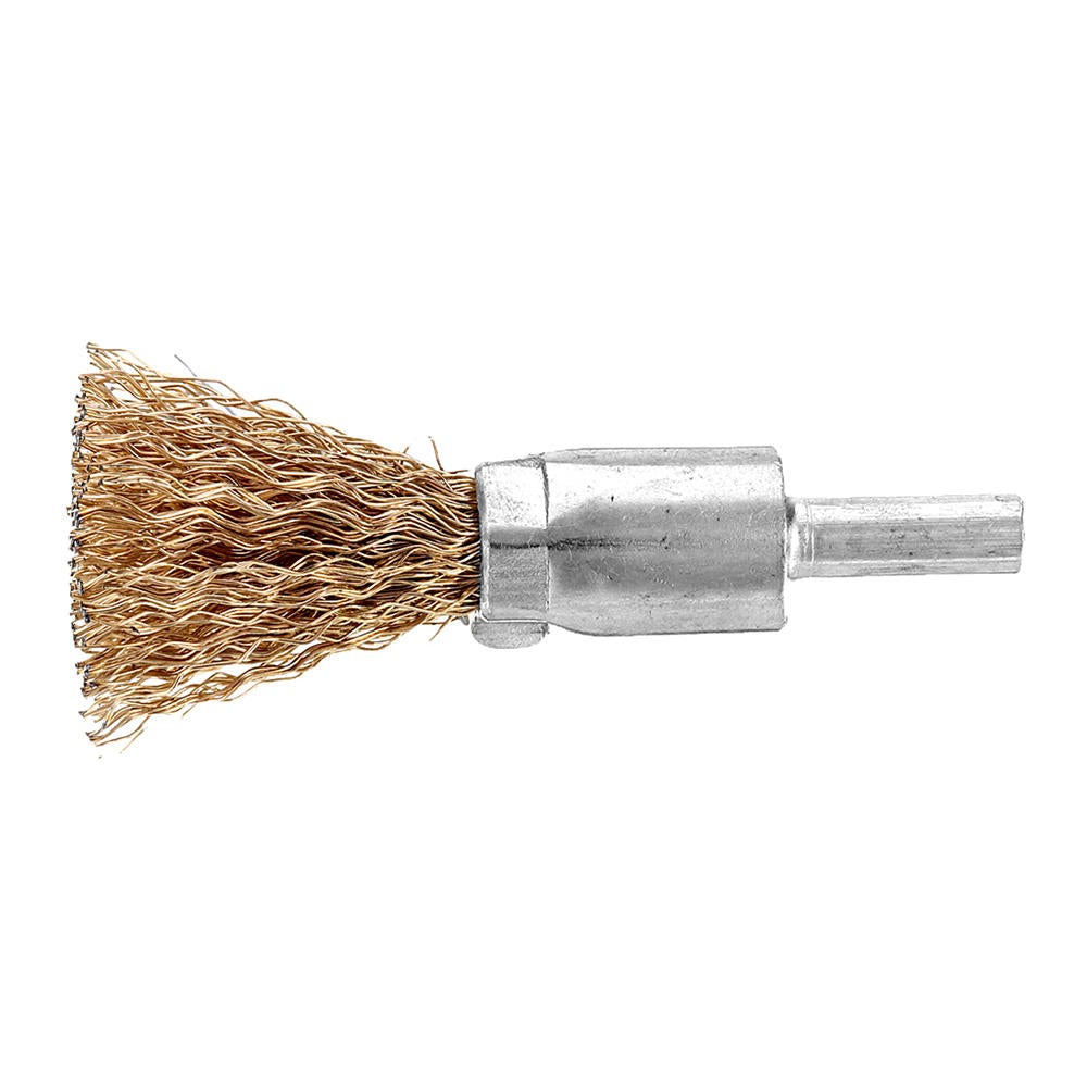 12Pcs Wire Wheel Brush Cup Wire Brush Set 6mm Shank For Removal of Rust/Corrosion/Paint-Reduced