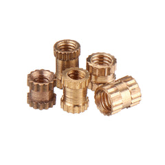 500Pcs M2/M2.5/M3 Metric Threaded Brass Knurl Round Insert Nut Assortment Set