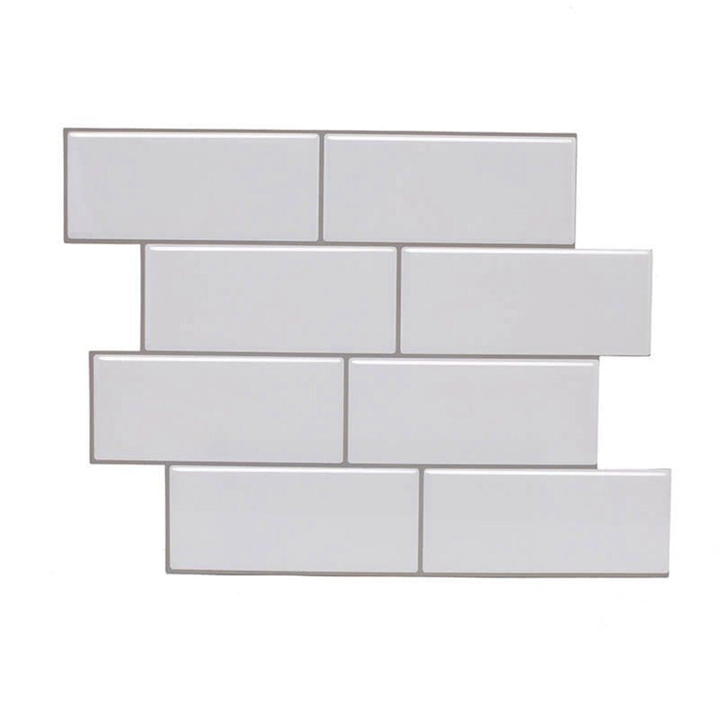 12inch DIY Tile Stickers 3D Brick Wall Self-adhesive Sticker Bathroom Kitchen