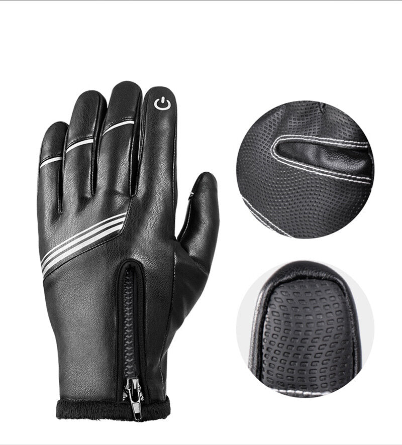 Winter Cycling Gloves Touch Screen MTB Bike Glove Warm Fleece Thermal Ski Fishing Men Motorcycle Gloves