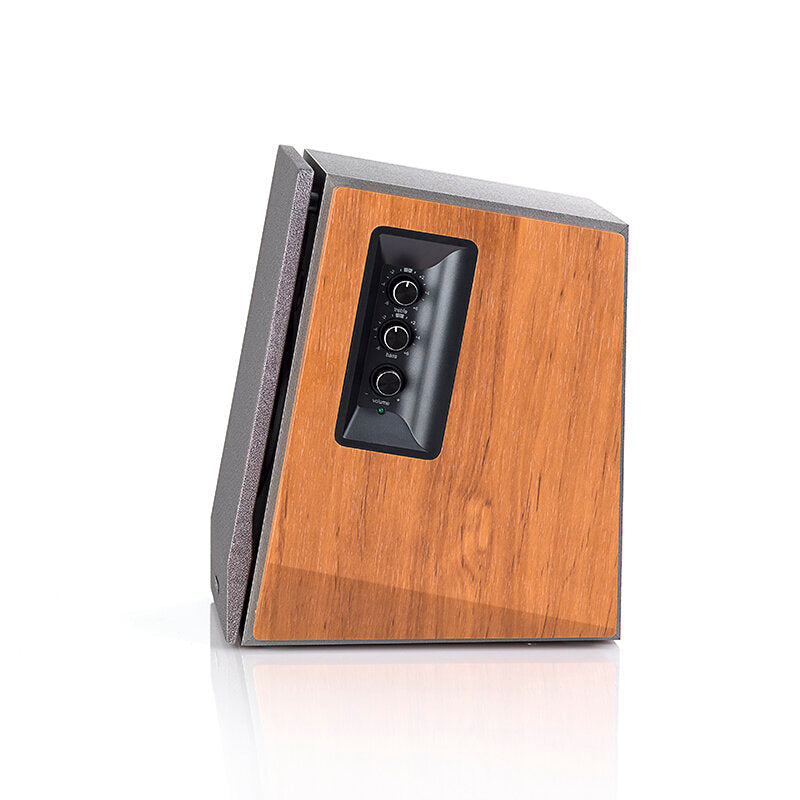 Subwoofer Multimedia Computer Speaker Desktop 2.0 60W Wooden Bass Bookshelf Active Speaker