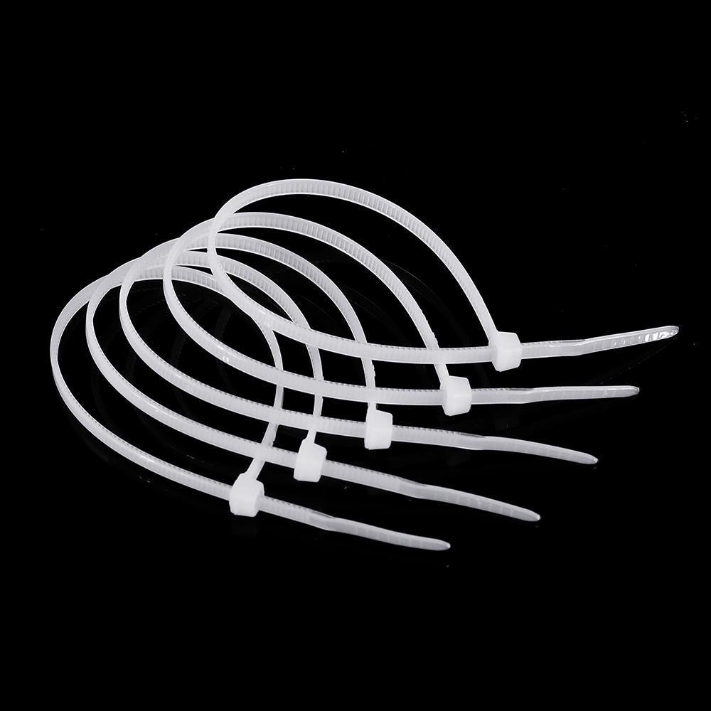 Nylon 500Pcs 3/4mm 10/12/15/20cm White Nylon Self-locking Cable Tie Zip Ties Strong Tensile Strength