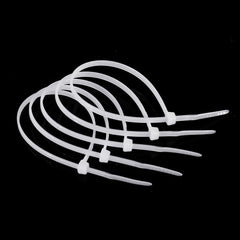 Nylon 500Pcs 3/4mm 10/12/15/20cm White Nylon Self-locking Cable Tie Zip Ties Strong Tensile Strength