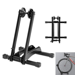 Bike Rack Adjustable Folding Double Pole Universal Repair Stand Holder