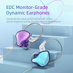 Dynamic In-Ear Earphones Monitor Hi-Fi Bass 3.5mm Wired Earphone Sport Music Headphones with Detachable Cable