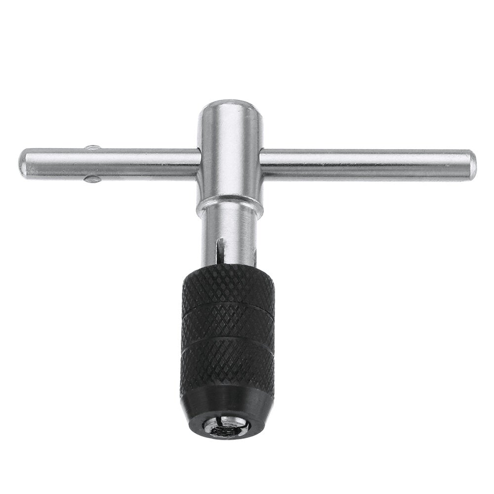 6pcs M3-M8 Tap Drill Set T Handle Ratchet Wrench Machinist Tool With Screw Hand