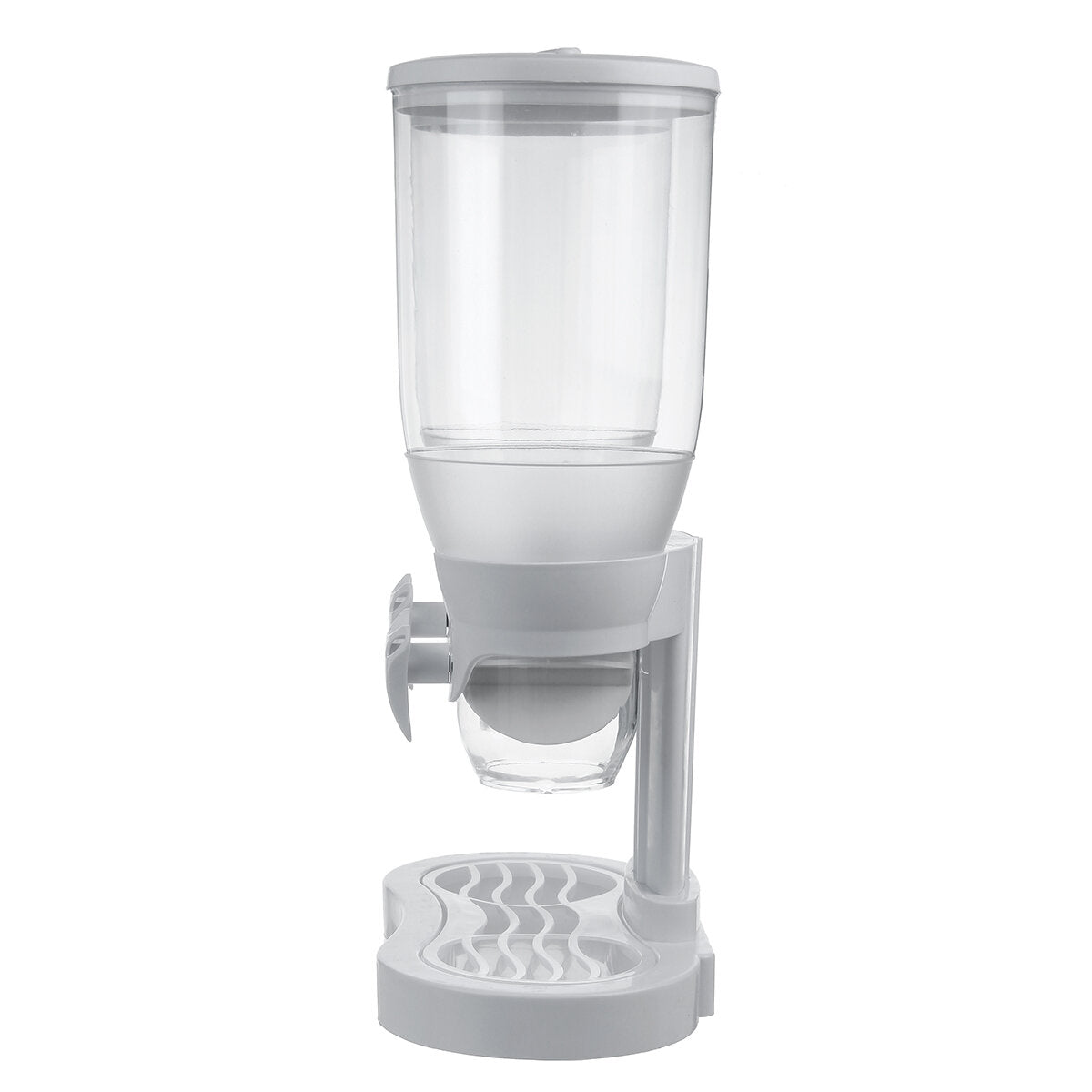 Double Cereal Dispenser Transparent Store Tank 3L for Kitchen