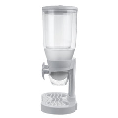 Double Cereal Dispenser Transparent Store Tank 3L for Kitchen