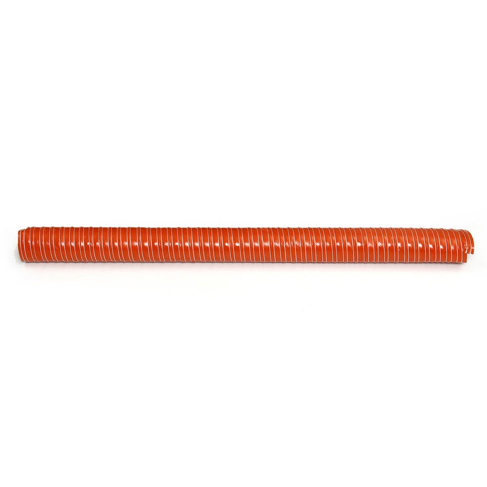 Orange Air Ducting Pipe Flexible Silicone Hose Hot And Cold Cooling Transfer Extractor