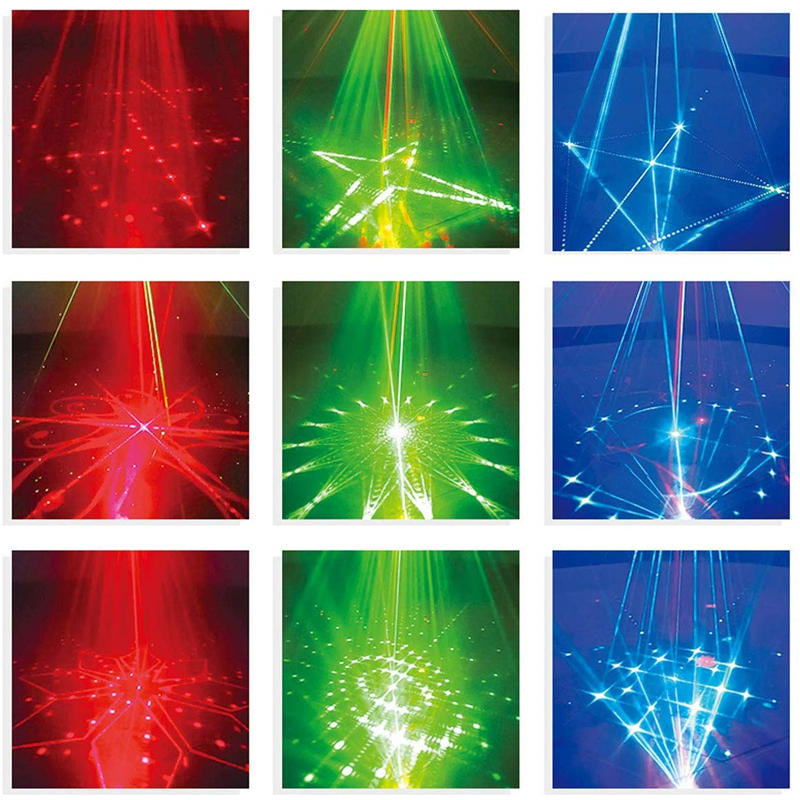 30W RGBW LED 128 Pattern Stage Light Auto/Voice/Remote Control DJ Club KTV Disco AC110-240V