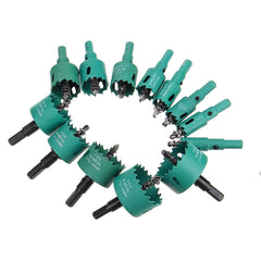 13pcs 16-53mm M42 HSS Hole Saw Cutter Green 16/18/20/22/25/30/32/35/38/40/45/50/53mm Metal Tip Drill