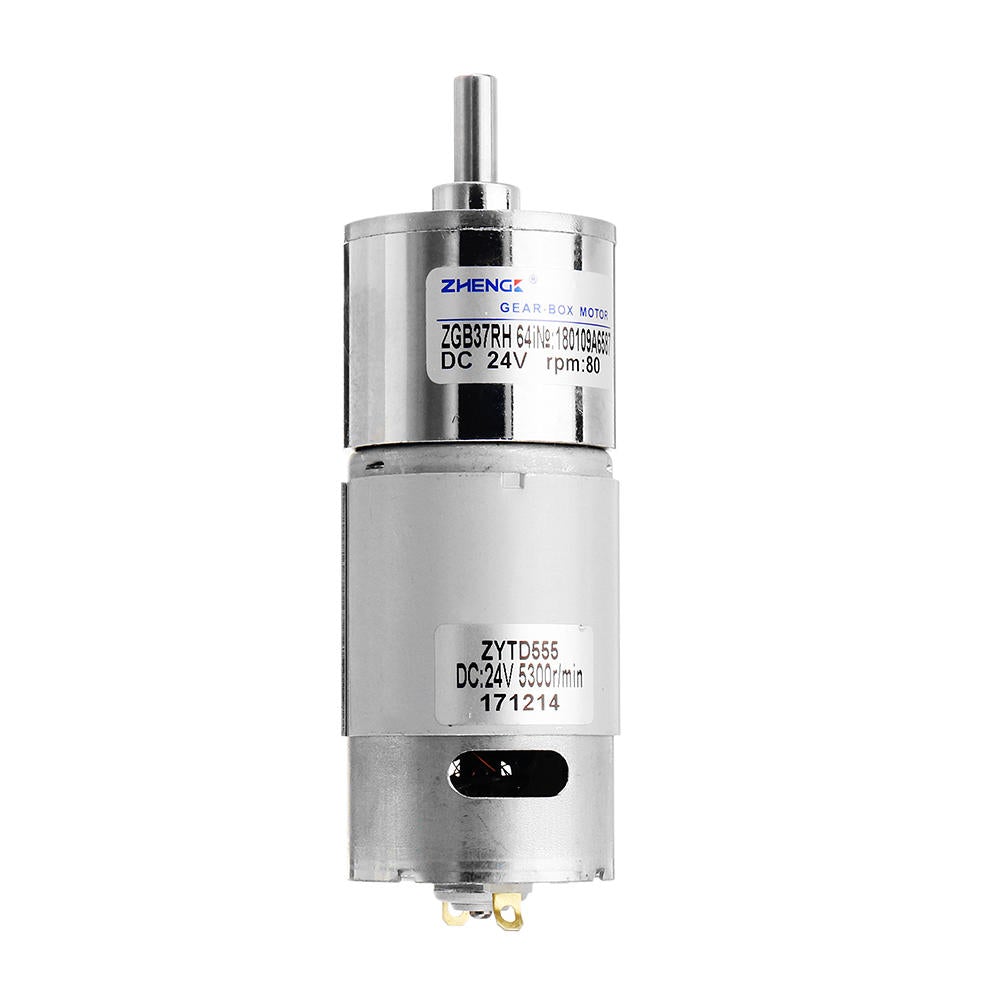 24V 80rpm Gear Motor Reduction DC