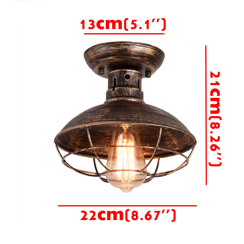 Industrial Pendant Light Vintage Ceiling Lamp Hanging Fixture Office/Home Without Bulb