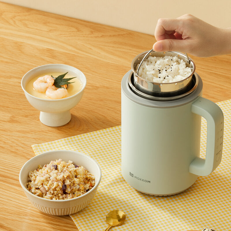 Mini IH Rice Cooker 600W 0.8L Mobile Heating Multifunctional Low Sugar
