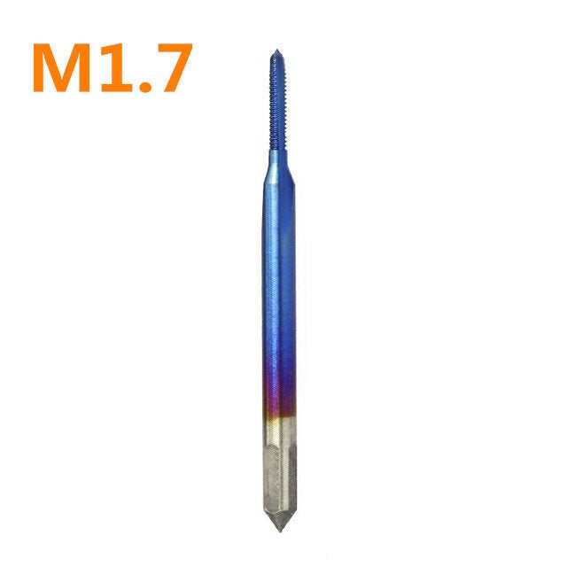 M1-1.8 Nano Blue Coated Metric Thread Tap Straight Flute Machine HSS Screw