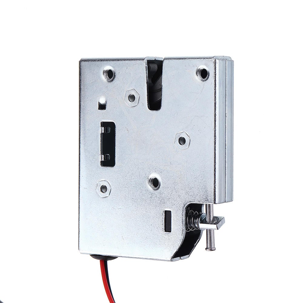12V DC 2A Electric Magnetic Intelligent Cabinet Door Lock Fail Secure with Manual Unlock Handle Silver