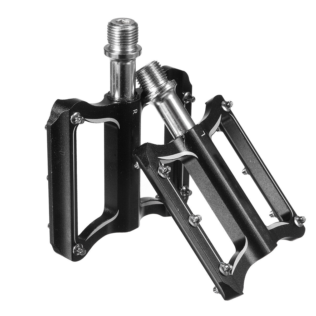 1 Pair Of Bike Pedals Anti-slip Mountain Road Bike Platform Aluminum Alloy Bicycle Flat Foot Platform Outdoor Cycling Bicycle Pedals