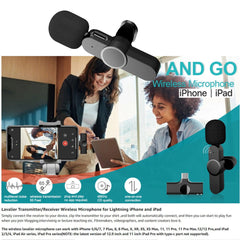 wireless mini lavalier microphone low latency type-c interface portable for live stream video youtube vlog mic