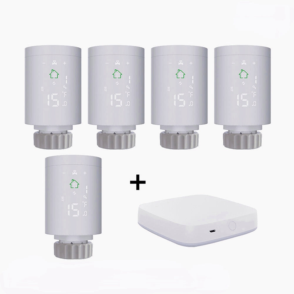 Smart Radiator Actuator Programmable Thermostatic Radiator Valve Temperature Controller Voice Control via Alexa