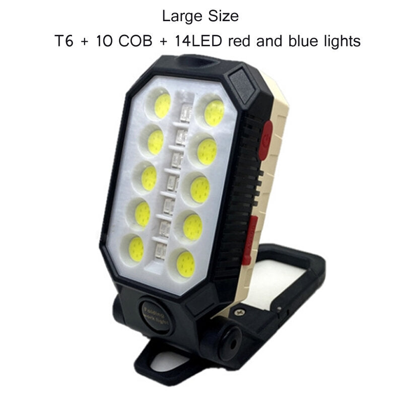 LEDs Ultra Bright Foldable Camping Lamp Super Bright Portable Survival Lanterns With Magnet Bracket Outdoor Waterproof Emergency Work Light