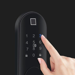 Smart Lock Password Keyless Voice Indicated Door Lock Biometric Digital Smart Door Lock for Home Security