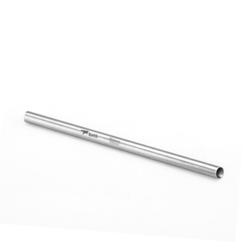 Titanium Drinking Straw Heat Resistant Reusable Juice Beverages Sucker