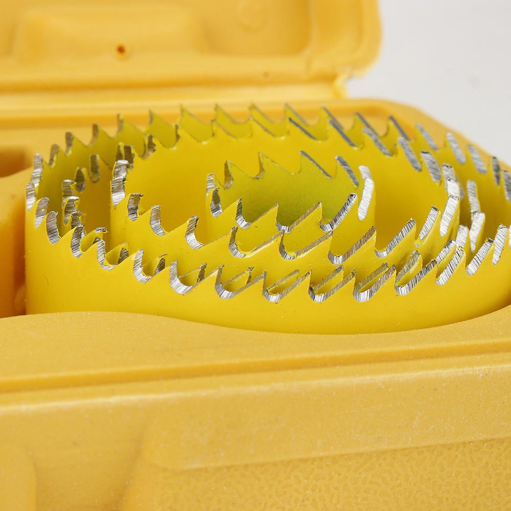 11/16Pcs 19-127mm Alloy Woodworking Hole Saw Cutter Gypsum Board PVC Wood Plate Reamer Distance Set