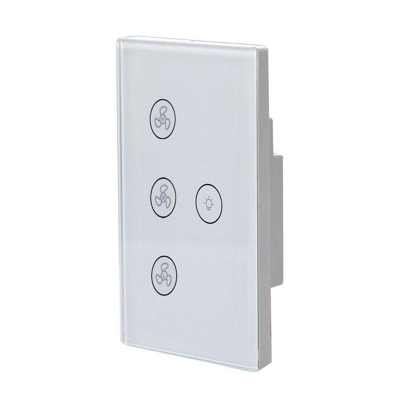 Smart Wifi Fan Light Switch US Standard Ceiling Fan Speed Control Phone App Remote Control Switch Works with Amazon Alexa Google Home