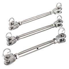 M5 M6 M8 Jaw & Jaw Turnbuckle 316 Stainless Steel Closed Body Rigging Screw for Marine Boat Yacht