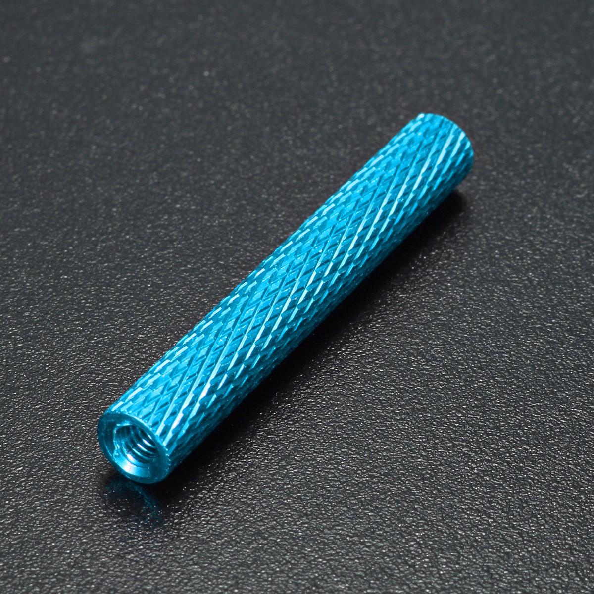 M3AS9 10Pcs M3 40mm Knurled Standoff Bolt Aluminum Alloy 6061 Anodized Spacer Multicolor