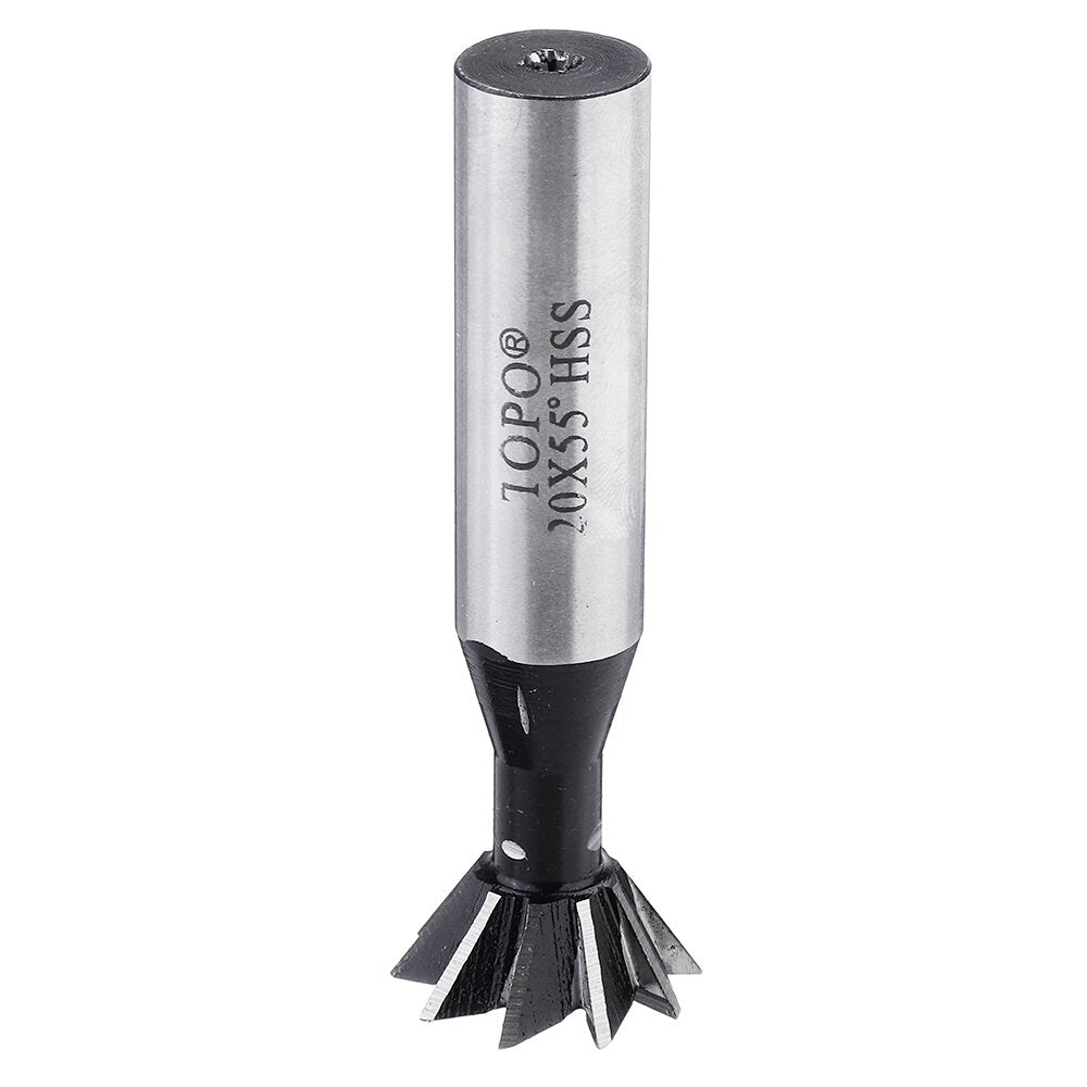 55 Degree 8-20mm Dovetail Groove HSS Straight Shank Slot Milling Cutter End Mill CNC Bit