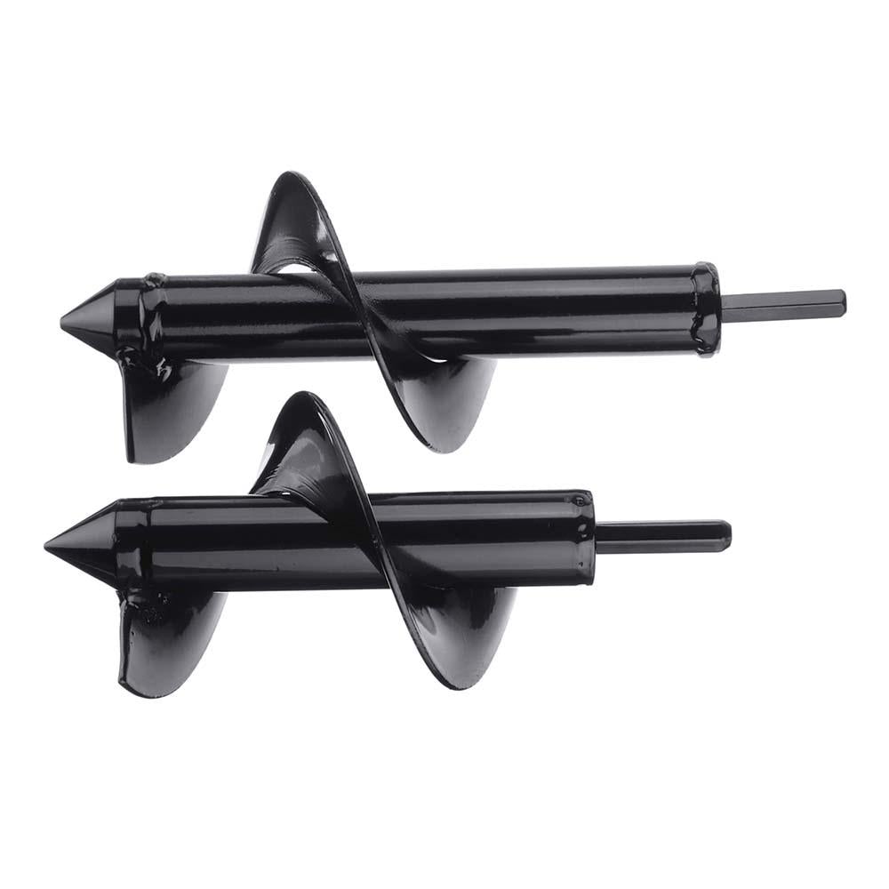8x18/8x22cm Garden Auger Small Earth Planter Post Hole Digger Earth Planting Auger Drill Bit for Electric Drill