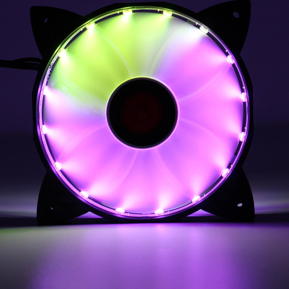 3PCS 120mm RGB Adjustable LED Cooling Fan with Controller Remote For PC Cooling