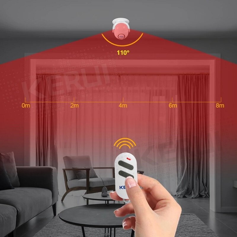 Smart Home Security WIFI Alarm System 120dB PIR Detector Door/Window Sensor Wireless App Burglar Works with Alexa