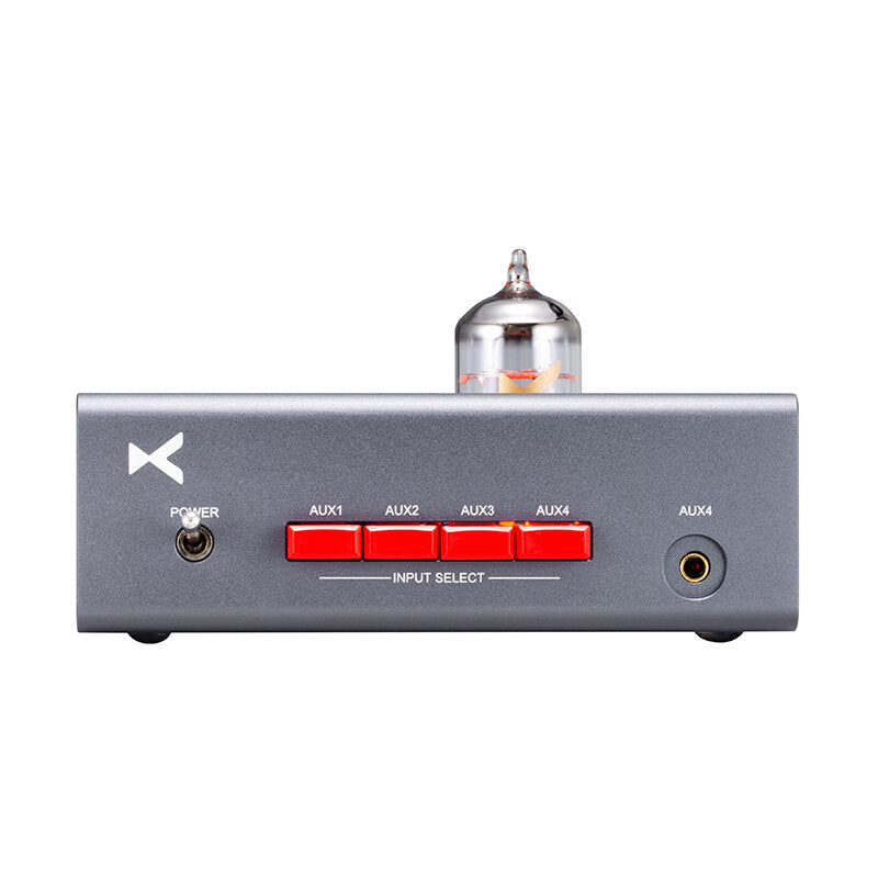 12AU7 Tube Pre-amplifier with 4 AUX Audio Inputs 10HZ~40KHZ 100DB Aluminum Alloy Shell Amplifier